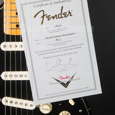 Custom Shop David Gilmour Signature Black Strat Relic 2013 (COD 2031UG) image 10
