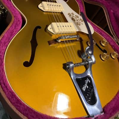 Vintage 1997 Gibson Custom Shop Historic 1952 ES-295 Bigsby Gold Scotty Moore Elvis Danny Gatton image 1