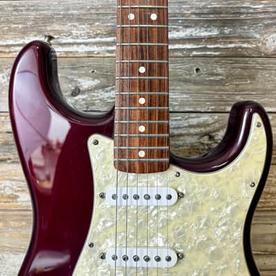 2008 Fender Standard Stratocaster MIM HSS - Midnight Wine image 3