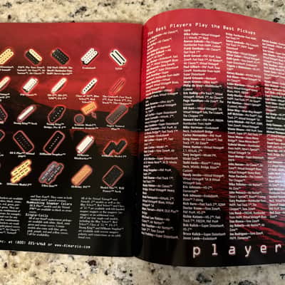 DiMarzio Catalog & Price List 2000 super distortion tone zone evolution Air Norton X2N image 13