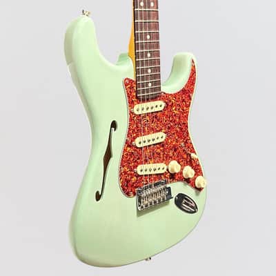 Fender American Professional II Stratocaster Thinline Limited-Edition Electric Guitar 2024 - Transparent Surf Green image 2