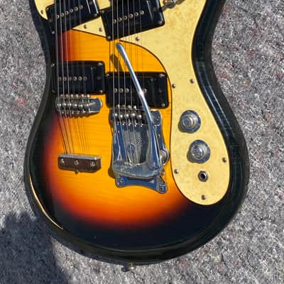 Mosrite Joe Maphis Model 1966 - Double Neck 6/12 Sunburst image 5