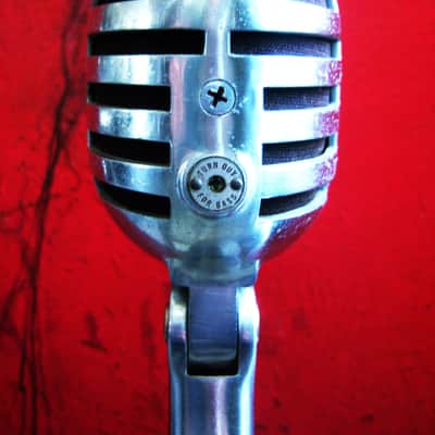 Vintage 1940's Electro-Voice 950 Cardax Crystal Microphone Hi Z w E.V 423A stand prop display image 9