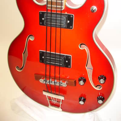 Vintage 70's Epiphone EA-260 4-String Bass Guitar, Cherryburst w/ Case image 3