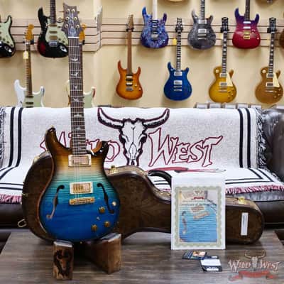 PRS Wild West Guitars 25th Anniversary Limited Run Wood Library Artist Package Hollowbody II Piezo Beach Fade Smoke Burst 5.40 LBS (US Only / No International Shipping) image 6