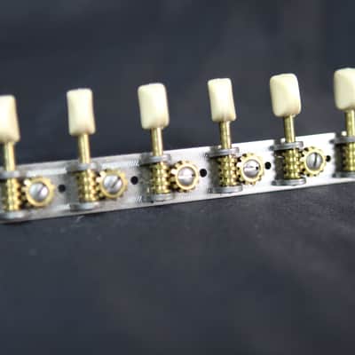 Vintage Waverly 6 On-a-Plate Tuners 1960's Nickel NOS! UNUSED! image 6