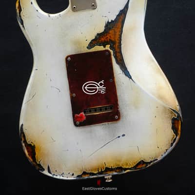 Fender Stratocaster Vintage White/Sunburst Custom Shop Texas Special Heavy Aged Relic  (RARE) image 15