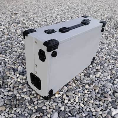 7U Eurorack Case Powered, 84 or 104hp, patched resealable modular synth image 3