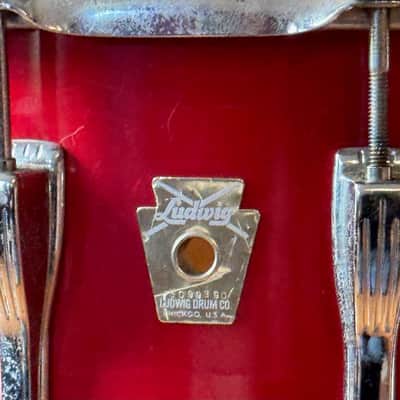 Ludwig 80's 11 x 14" Marching Snare Drum 12 Lugs USA image 2