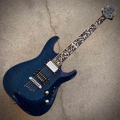 2017 Schecter C1 Classic Diamond Blue image 2