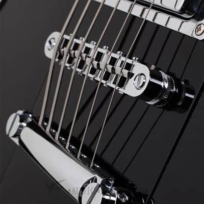 Schecter Ultra-VI Left Hand Baritone Electric Guitar - Gloss Black - 3165 - 81544701424 image 5