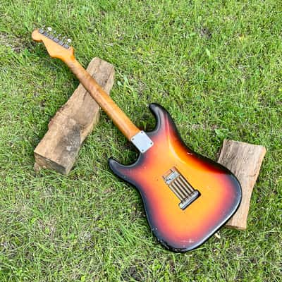 Vintage 1961 Slab Board Fender Stratocaster image 15