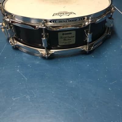 Yamaha  Birch Custom Absolute 14" x 4" Snare Black Woodgrain image 9