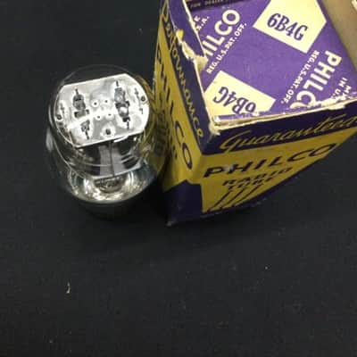 NOS NIB PHILCO 6B4G Vintage Amplifier Vacuum Tube SPRING Filament TESTED S.9158 image 3