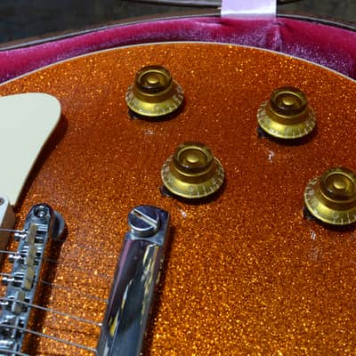Gibson Custom Shop Dealer Select Murphy Lab '57 Les Paul Orange Sparkle Ultra Light Aged 2024' image 3