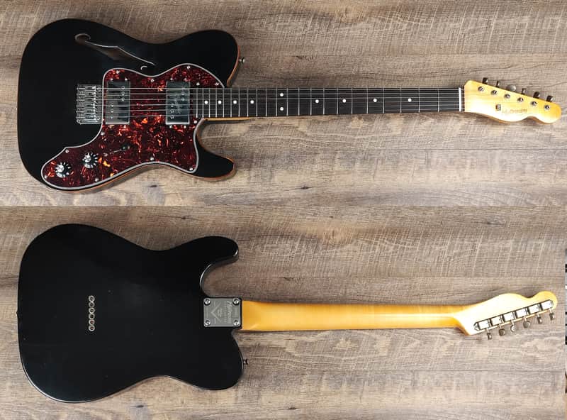 MyDream Partcaster Custom Built - Light Relic Black Thinline CuNiFe image 1