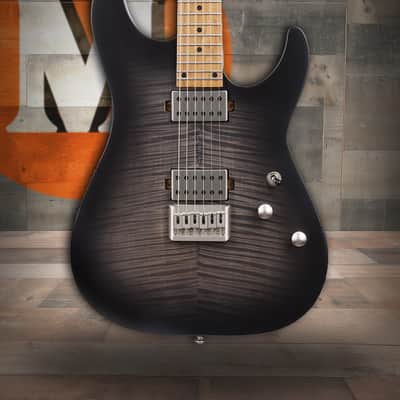 Schecter C-1 Standard Plus Electric Guitar - Transparent Black Burst (3936) image 1