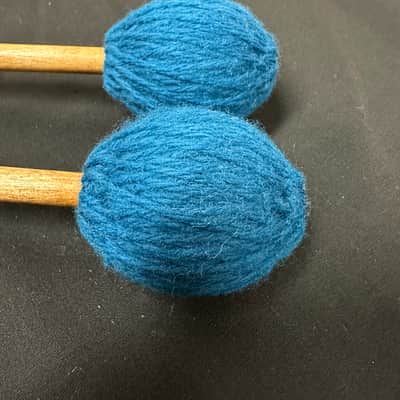 Innovative Percussion IP100 Soft Marimba Mallets (1 Pair/2 Mallets), Teal Yarn - Birch - NEW image 4