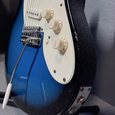 Danelectro Dano-Blaster Hearsay Electric Guitar, Blue, MIK (W/Case) (Used) image 2