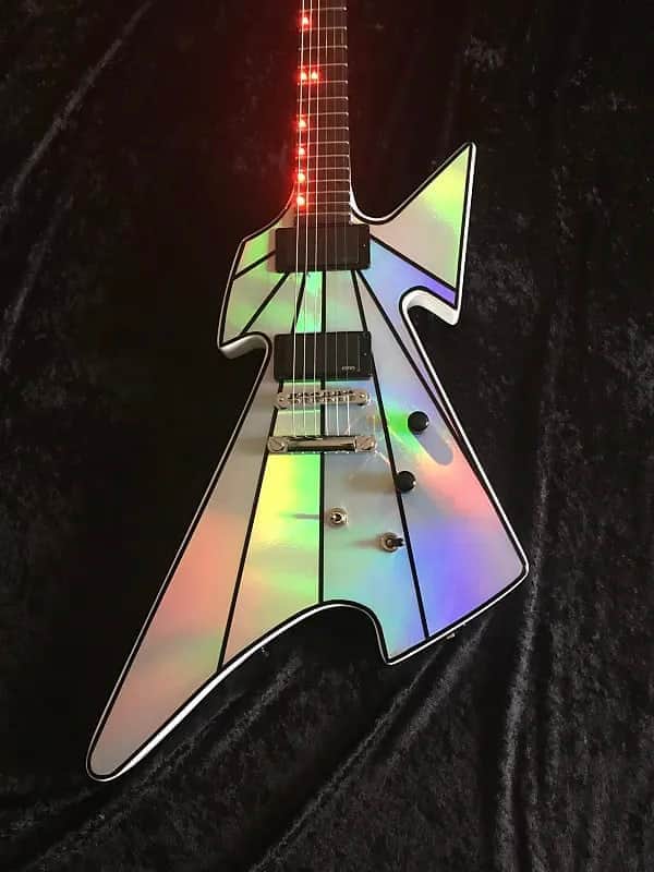 *PRE-ORDER BUILD* Special Order Only Black Diamond Custom Shop USA KISS Tribute Holoflash Guitar to Kiss Heavens on Fire Hand crafted in AMERICA image 1
