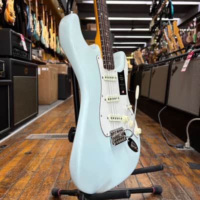 Fender American Vintage II 1965 Stratocaster Electric Guitar Sonic Blue w/Hard Case image 2