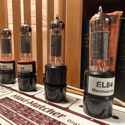 JJ Electronic EL84 / 6BQ5 Power Tubes Matched Quad (4) MaxiMatcher Tested - Fast Ship image 2