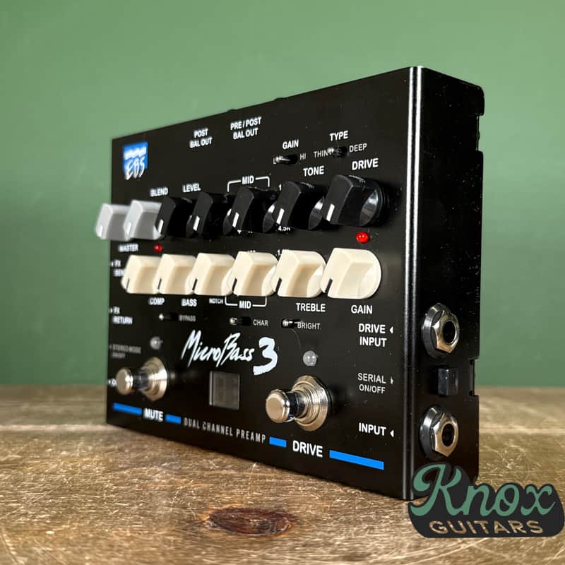 EBS MicroBass 3 Bass Preamp 2019 - 2021 - Black image 1
