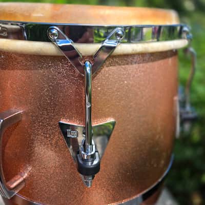 Latin Percussion LP259-1MC Martin Cohen Limited Edition 11 3/4 Conga, Champagne Sparkle Finish image 10