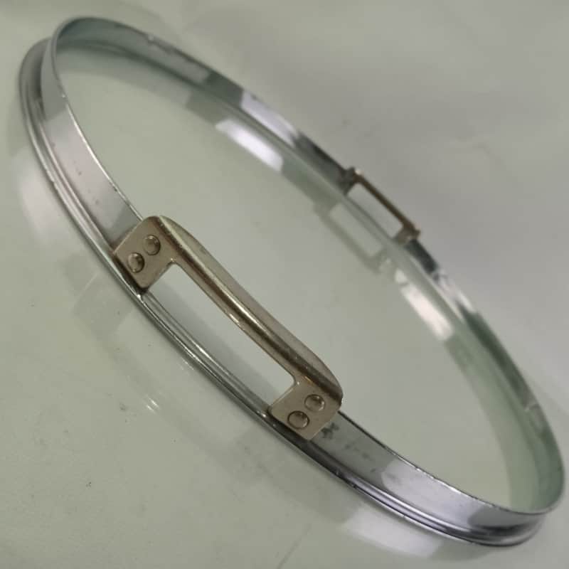 *Slingerland 15" Single-Flange Snare Drum Resonant Rim/Hoop Chrome-Brass Riveted image 1