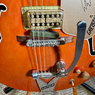Gretsch 6120 Chet Atkins Hollow Body 1963 - Orange image 9