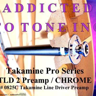Takamine TLD 2 Line Driver Preamp / CHROME Chrome image 2