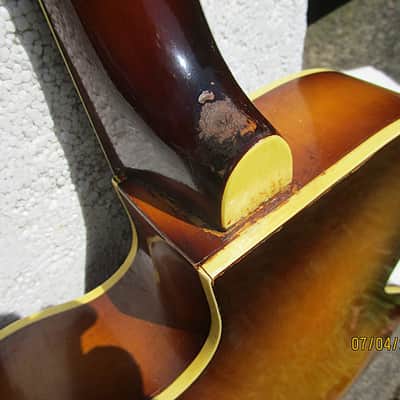 Kay 2 Pickup Cutaway Guitar, Late 1950's Sunburst, 15 1/4" Body, Klusons image 11
