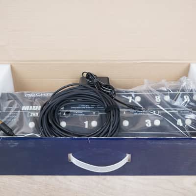 Rocktron MIDI Mate Foot Controller Black in Box w/ Power Supply, 30ft MIDI Cable image 3