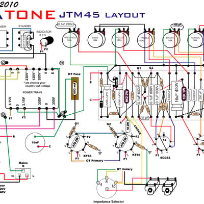 Ceriatone JTM45 Mk II Marshall Clone Guitar Amp Head - White W/ Road Case (C016-30) image 25