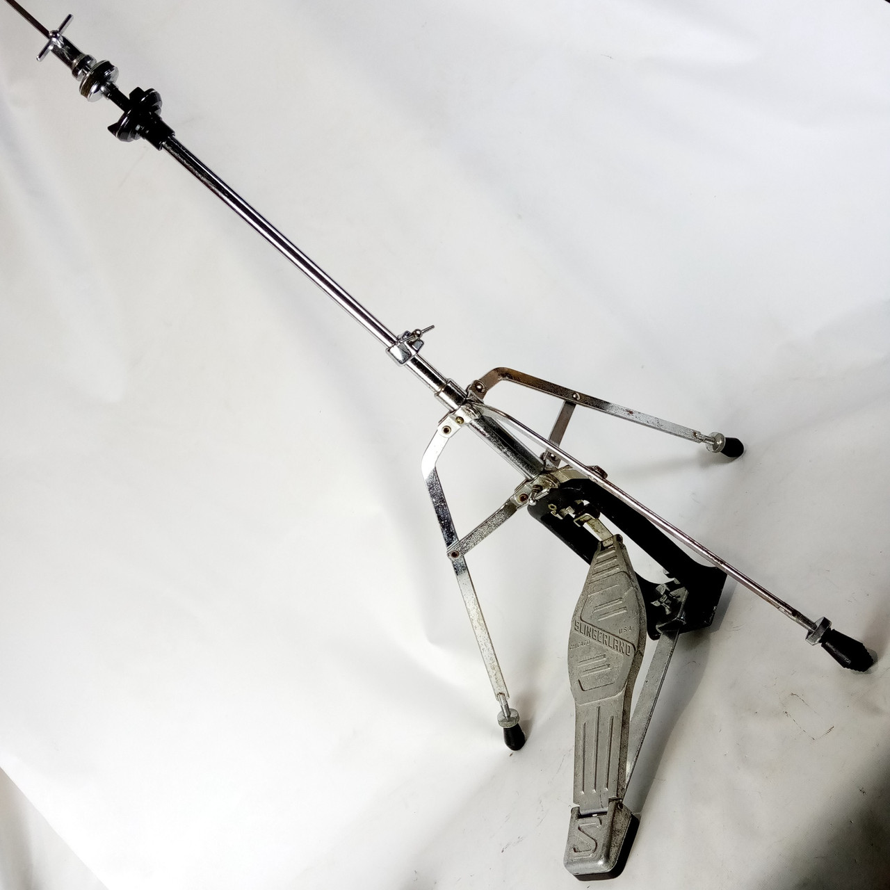 Slingerland Hi-Hats Cymbals Stand Buddy Rich Dynamo Chrome USA Vintage 60s-70s* — main photograph