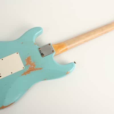 Fender Custom Shop Limited Edition 1964 L-Series Stratocaster Heavy Relic 3A Rosewood Fingerboard Aged Daphne Blue L11780 image 8