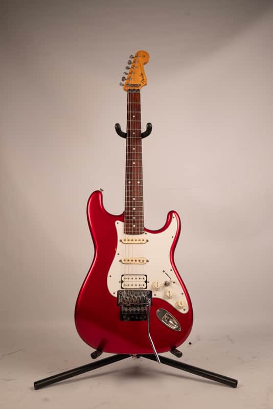 1990 Fender Japan HSS Stratocaster - in Candy Apple Red | Reverb