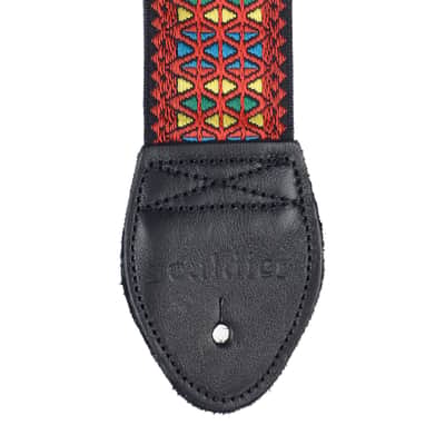 Souldier Hendrix Monterey Red 2" Guitar Strap w/Black Belt & Ends image 2