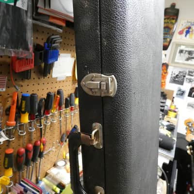Rickenbacker 4001 Case Early 1970s - Blue Lined - Black Tolex - CASE ONLY image 4