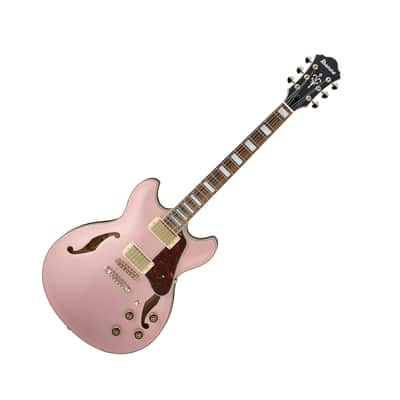 Ibanez Artcore AS73G Rose Gold Metallic Semi-Hollow Double Cutaway Linden Pink image 1