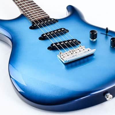 Music Man Luke 4 SSS Diesel Blue image 9