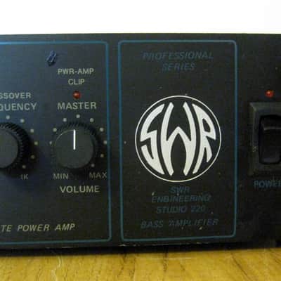 SWR Studio 220 Bass Amp Head Made in USA | Reverb