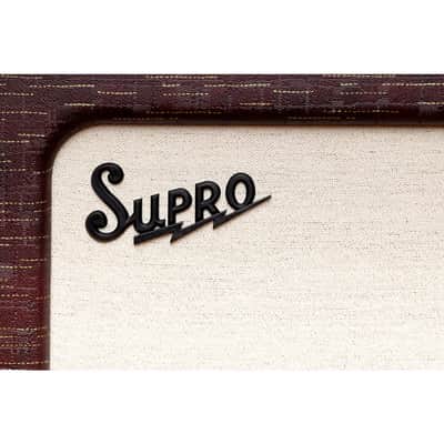 Supro Delegate Custom 1x12 25W Tube Combo Amp Regular Burgundy Scandia image 6