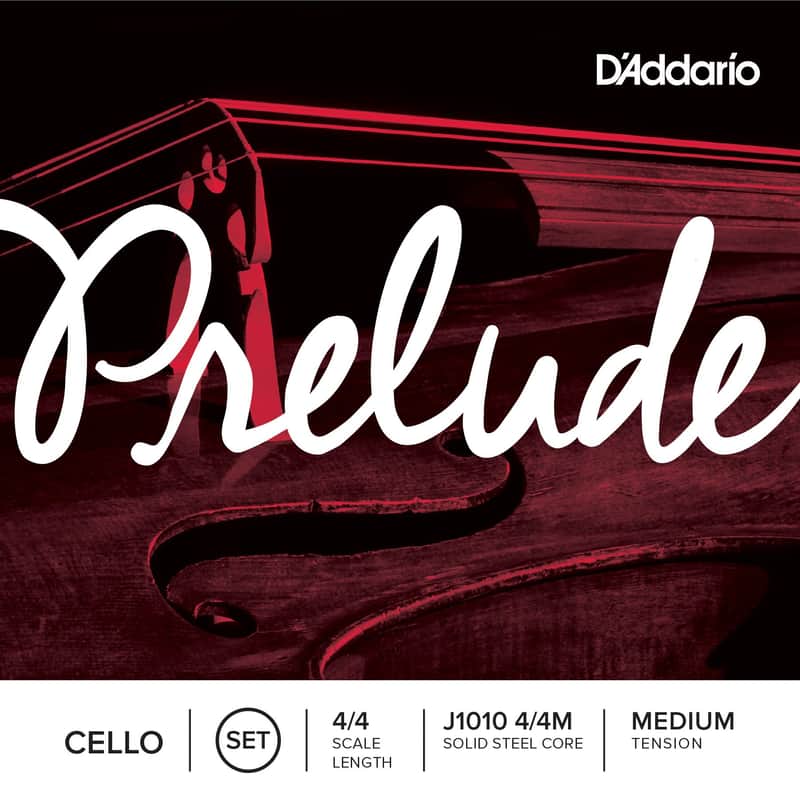 D'Addario Prelude Cello String Set, 4/4 Scale, Medium Tension image 1