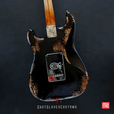 Fender Stratocaster HSS Deluxe Series Sunburst Heavy Aged Relic by East Gloves Customs image 19