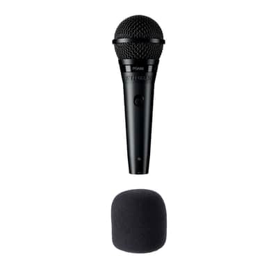 Shure PGA58-XLR Dynamic Vocal Mic w/ 15FT Cable + Pouch, Black Pop FIlter image 1