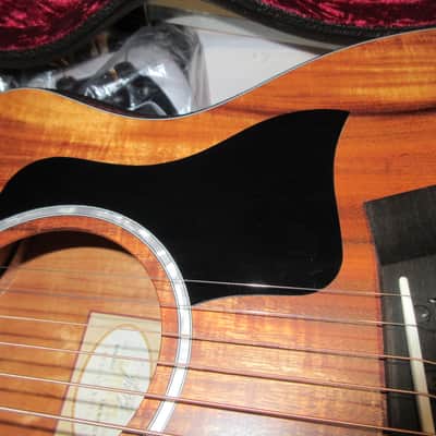 Taylor 224ce-K DLX Koa Grand Auditorium with ES2 Electronics, Cutaway 2017 - 2018 - Shaded Edgeburst image 12