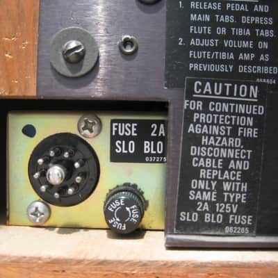VINTAGE 1975 Leslie Speaker Cabinet 710 w/ Trek II Crossover for Hammond Organ image 5