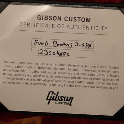 2024 Gibson Custom Everly Brothers J-180 Acoustic-Electric Guitar Ebony w/Case Demo image 6