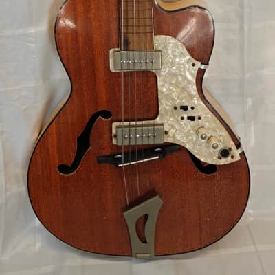 Wolfgang Hüttl Opus 63 ca. 1958 Vintage Archtop aus Bubenreuth Top Elektronik image 2